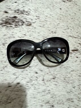 DITA Black Oversized Gradient Lens Women's Sunglasses
